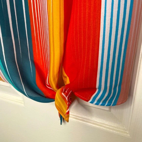 Rachel Zoe Multi-color Striped Lightweight Sleeveless Top | Size Small - Picture 2 of 5